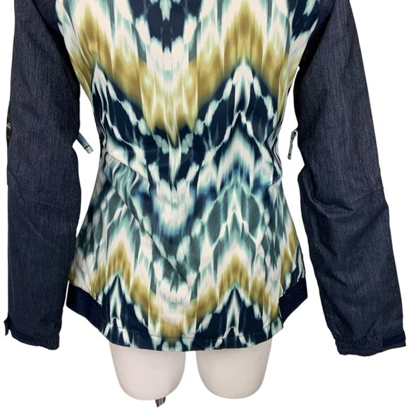 686 Womens Authentic Bae Insulated Jacket XS Ikat InfiDry Hooded Snowboarding - Picture 10 of 14